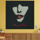 Mystery Woman Wrapped Canvas (Insitu (Woonkamer))