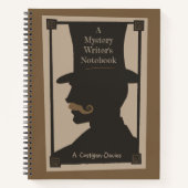 Mystery Writer Villain notebook Notitieboek (Voorkant)