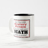 Mystery Writer Warning Mok (Voorkant links)