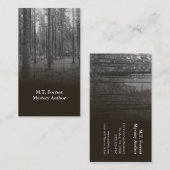 Mystery Writers Authors Visitekaartjes Black Trees (Voorkant / Achterkant)
