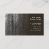 Mystery Writers Authors Visitekaartjes Black Trees (Achterkant)