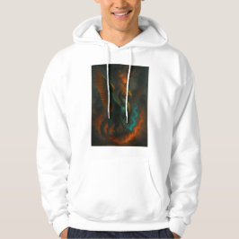 MySthical Fire Phoenix Beast – Epic Fantasy Art  Hoodie
