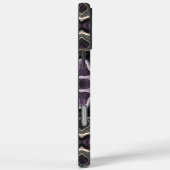 Mystic Amethyst Marble | Dark Fluid Gold-ontwerp Case-Mate iPhone Case (Achterkant / Rechts)
