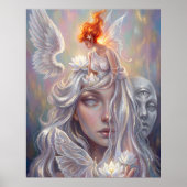 Mystic Angel Portrait Poster (Voorkant)