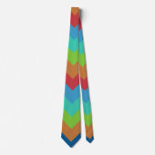 Mystic Arrow Striped Pattern Stropdas (Voorkant)