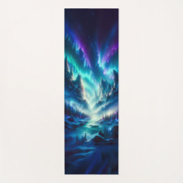 Mystic Aurora Mountain Yoga Mat – Fantasielandscha