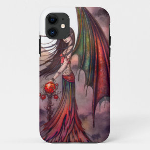 Mystic Autumn Gothic Fairy Vampire Fantasy Art iPhone 11 Hoesje