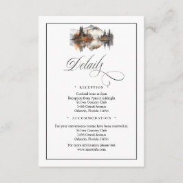 Mystic Autumn QR Code Enclosure Card Informatiekaartje