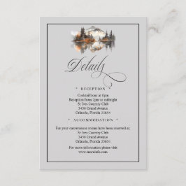 Mystic Autumn QR Code Enclosure Card Informatiekaartje