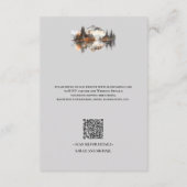 Mystic Autumn QR Code Enclosure Card Informatiekaartje (Achterkant)