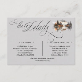 Mystic Autumn Script Details Enclosure Card Informatiekaartje