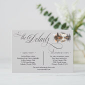 Mystic Autumn Script Details Enclosure Card Informatiekaartje (Staand voorkant)