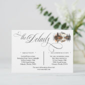 Mystic Autumn Script Details Enclosure Card Informatiekaartje (Staand voorkant)