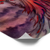 Mystic Autumn Vampire Fantasy Fairy Halloween Art Poster (Hoek)