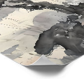 Mystic Aziatische Halloween - Waterverf Kunst Poster (Hoek)