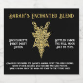 Mystic Bachelorette Tarot Party  Sparkling Wijnetiket (Enkel label)