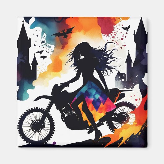 Mystic Biker's Journey Magneet (Voorkant)