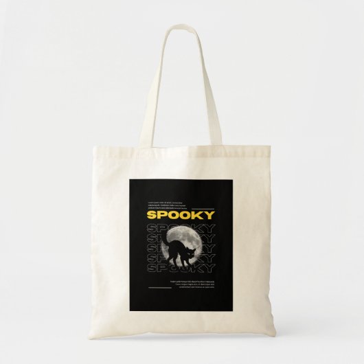 Mystic Black Cat and Moon Aesthetic Tote Bag (Voorkant)