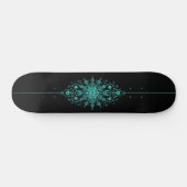 Mystic Blauw Glow Intense Patroon Grafisch Persoonlijk Skateboard (Horizontaal)