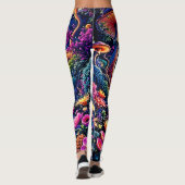 Mystic Bloom Forest onder de sterren Leggings (Achterkant)