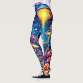 Mystic Bloom Forest onder de sterren Leggings (Links)
