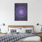 Mystic Bloom Mandala Canvas Afdruk (Insitu (Slaapkamer))