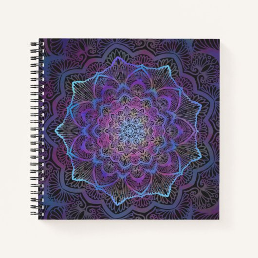 Mystic Bloom Mandala Notitieboek (Voorkant)