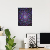Mystic Bloom Mandala Poster (Thuiskantoor)