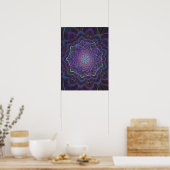 Mystic Bloom Mandala Poster (Keuken)