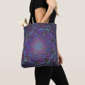 Mystic Bloom Mandala Tote Bag (Dichtbij)