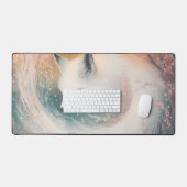 Mystic Bloom Spring Fox Waterverf Bureaumat (Keyboard & Muis)