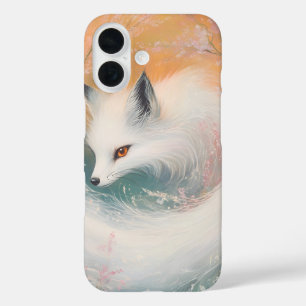 Mystic Bloom Spring Fox Waterverf iPhone 16 Hoesje