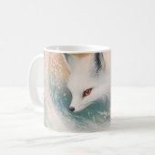 Mystic Bloom Spring Fox Waterverf Koffiemok (Voorkant links)