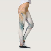 Mystic Bloom Spring Fox Waterverf Leggings (Rechts)