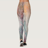 Mystic Bloom Spring Fox Waterverf Leggings (Achterkant)