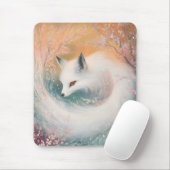 Mystic Bloom Spring Fox Waterverf Muismat (Met muis)