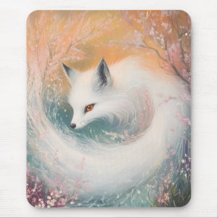 Mystic Bloom Spring Fox Waterverf Muismat