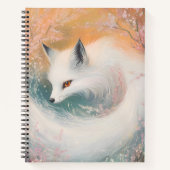 Mystic Bloom Spring Fox Waterverf Notitieboek (Voorkant)