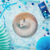 Mystic Bloom Spring Fox Waterverf Papieren Bordje (Feest)