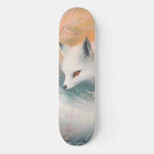Mystic Bloom Spring Fox Waterverf Persoonlijk Skateboard