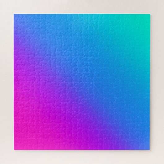 Mystic Blue and Pink gradient Puzzle Legpuzzel (Horizontaal)