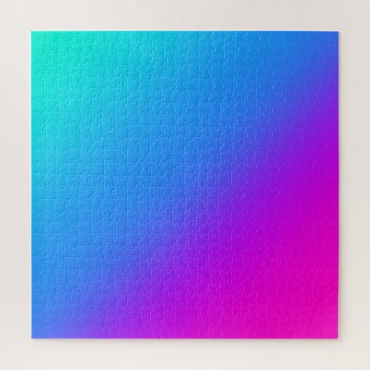 Mystic Blue and Pink gradient Puzzle Legpuzzel (Verticaal)