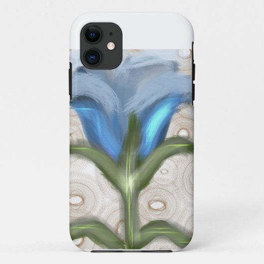 Mystic Blue Bloom - Glowende Bloem Case-Mate iPhone Case (Achterkant)