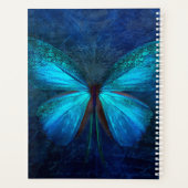 Mystic Blue Butterfly Aangepast Planner (Achterkant)