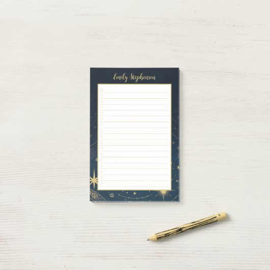 Mystic Blue Collectie Post-it Notes (Op bureau)