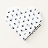 Mystic blue eye en sterren magisch design, kwaadaa notitieboek (Achterkant)