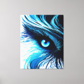 Mystic Blue Gaze: The Art That Hypnotizes Canvas Afdruk (Voorkant)