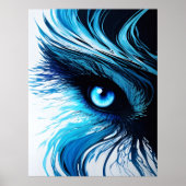 Mystic Blue Gaze: The Art That Hypnotizes Poster (Voorkant)