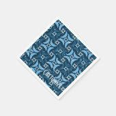 Mystic Blue Moons Pattern Napkins Servet (Hoek)