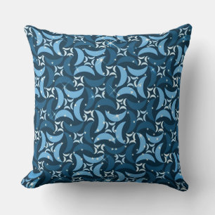 Mystic Blue Moons Pattern Sierkussen
